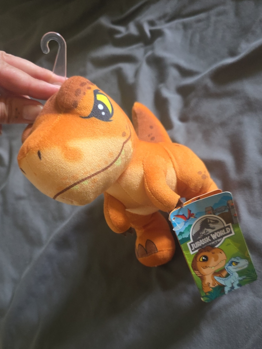 💚5/$20💚 Jurassic Park Orange Plush T-Rex Toy - Soft Small Pet Plush
